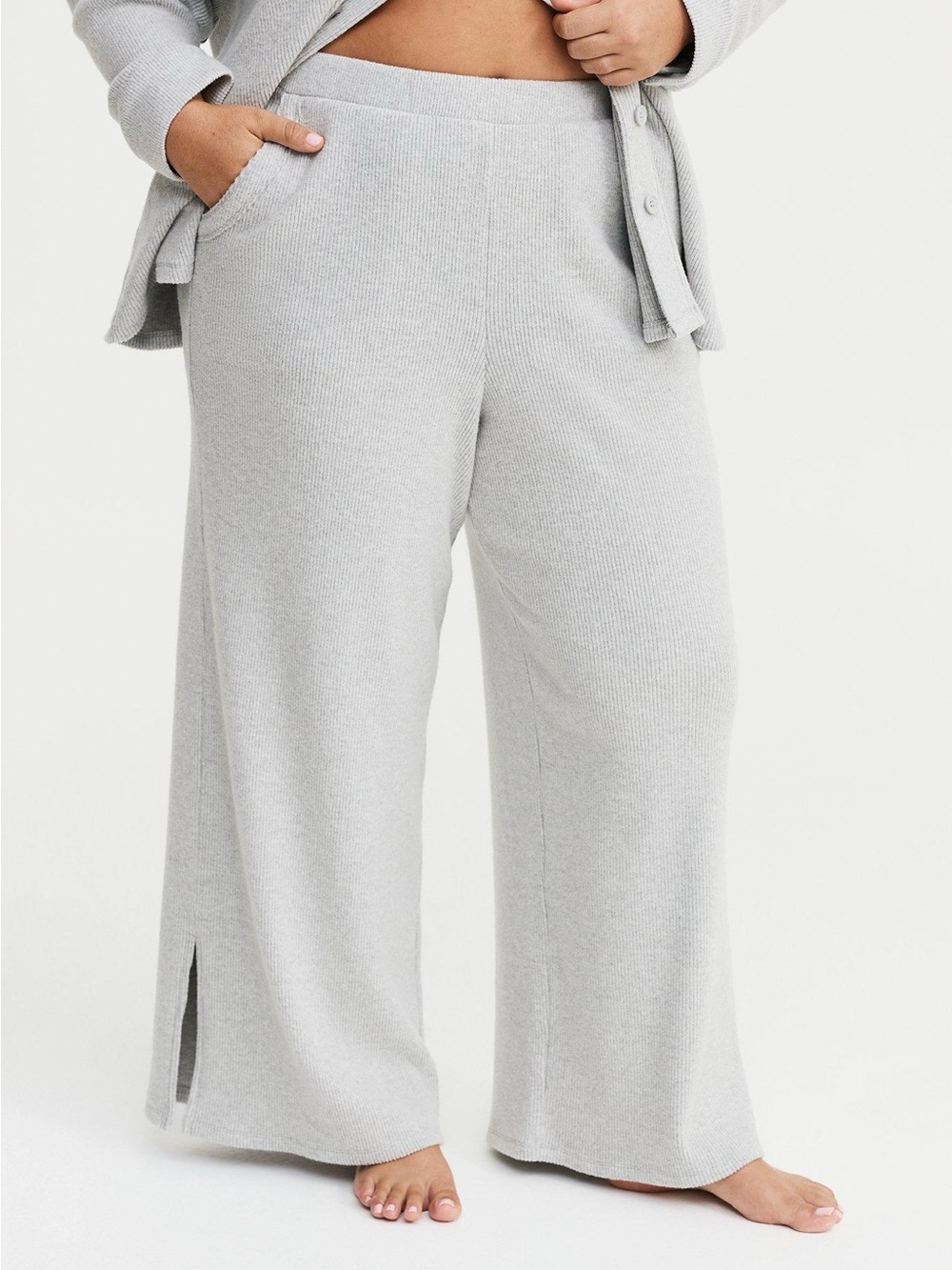 Torrid Rib Wide-Leg Lounge Pant